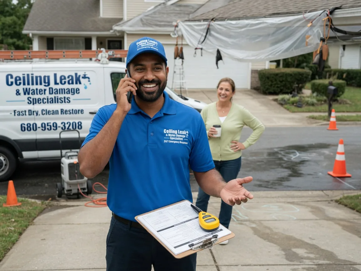 Ceiling Leak Cleanup Palo Pinto, TX FAQs